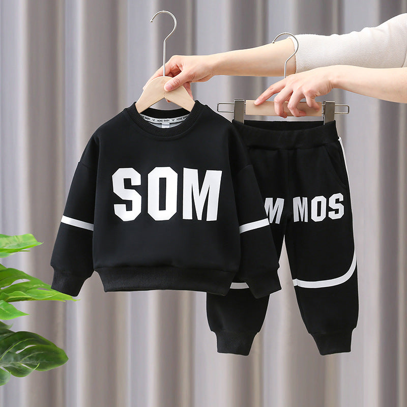 Boys Casual Sports Two-Piece Set Spring Autumn Trendy Outfits