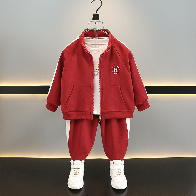 Boys' Spring Autumn Sportswear Two-Piece Set