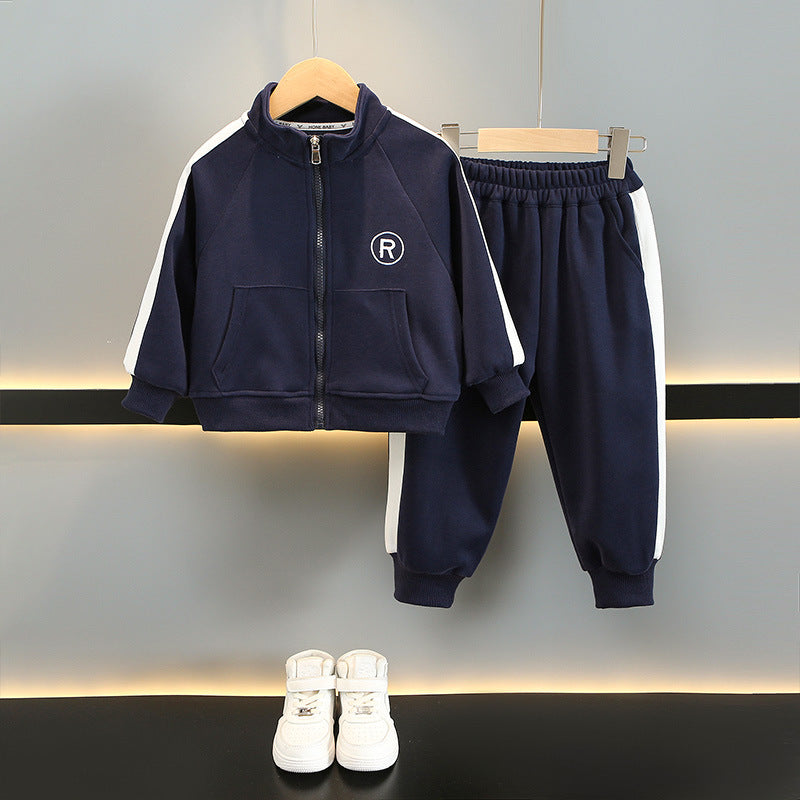 Boys' Spring Autumn Sportswear Two-Piece Set