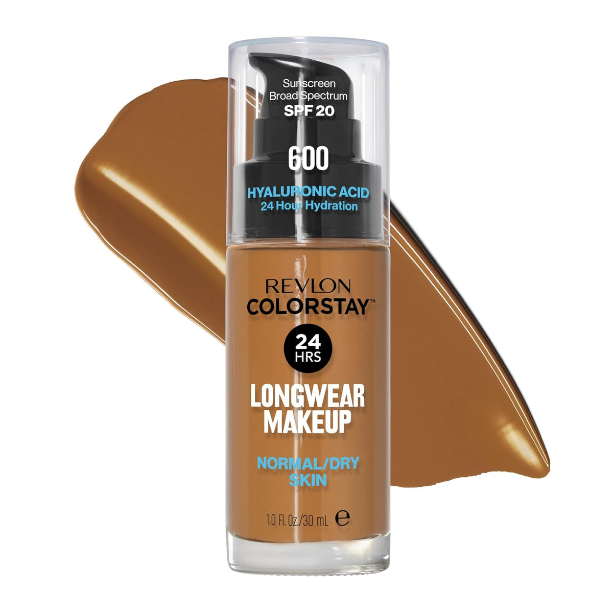 Revlon Liquid Foundation, ColorStay Face Makeup for Normal & Dry Skin, SPF 20, Longwear Medium-Full Coverage with Natural Finish, 240 Medium Beige, 1 Fl Oz