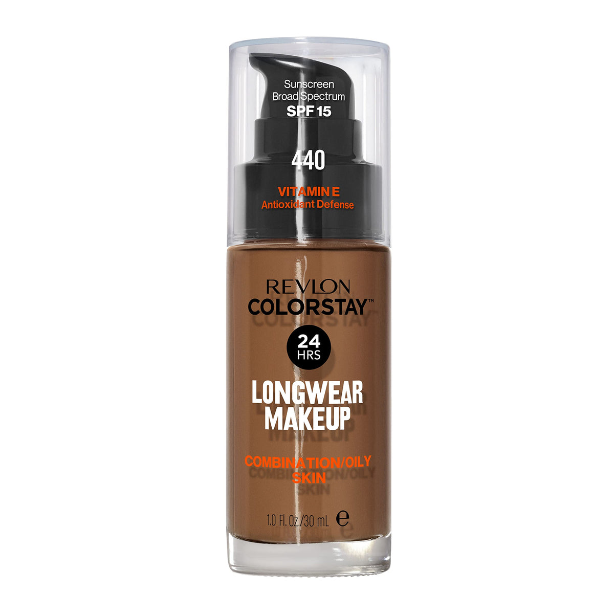 Revlon Liquid Foundation, ColorStay Face Makeup for Combination & Oily Skin, SPF 15, Medium-Full Coverage with Matte Finish, 180 Sand Beige, 1 Fl Oz
