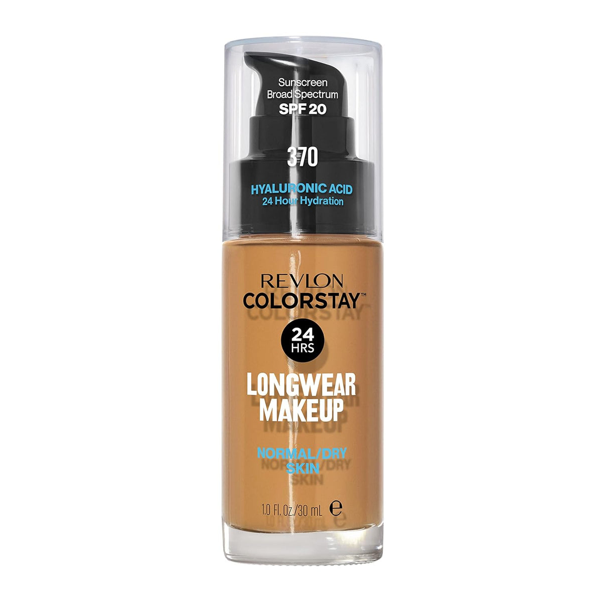 Revlon Liquid Foundation, ColorStay Face Makeup for Normal & Dry Skin, SPF 20, Longwear Medium-Full Coverage with Natural Finish, 240 Medium Beige, 1 Fl Oz