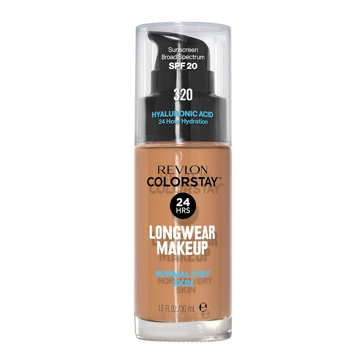 Revlon Liquid Foundation, ColorStay Face Makeup for Normal & Dry Skin, SPF 20, Longwear Medium-Full Coverage with Natural Finish, 240 Medium Beige, 1 Fl Oz