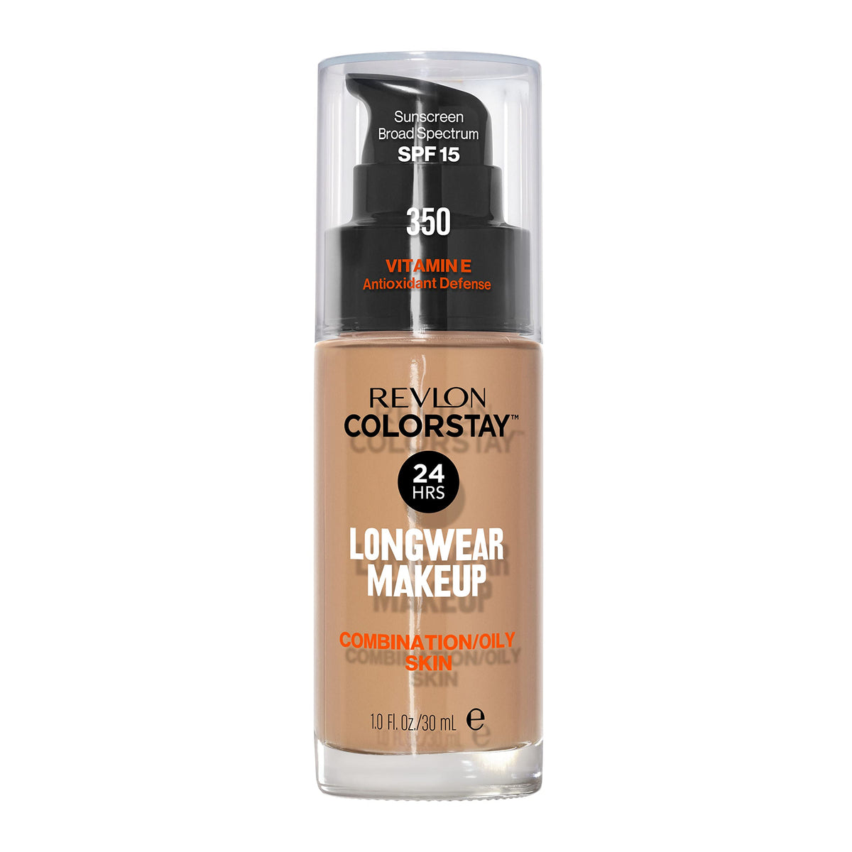 Revlon Liquid Foundation, ColorStay Face Makeup for Combination & Oily Skin, SPF 15, Medium-Full Coverage with Matte Finish, 180 Sand Beige, 1 Fl Oz