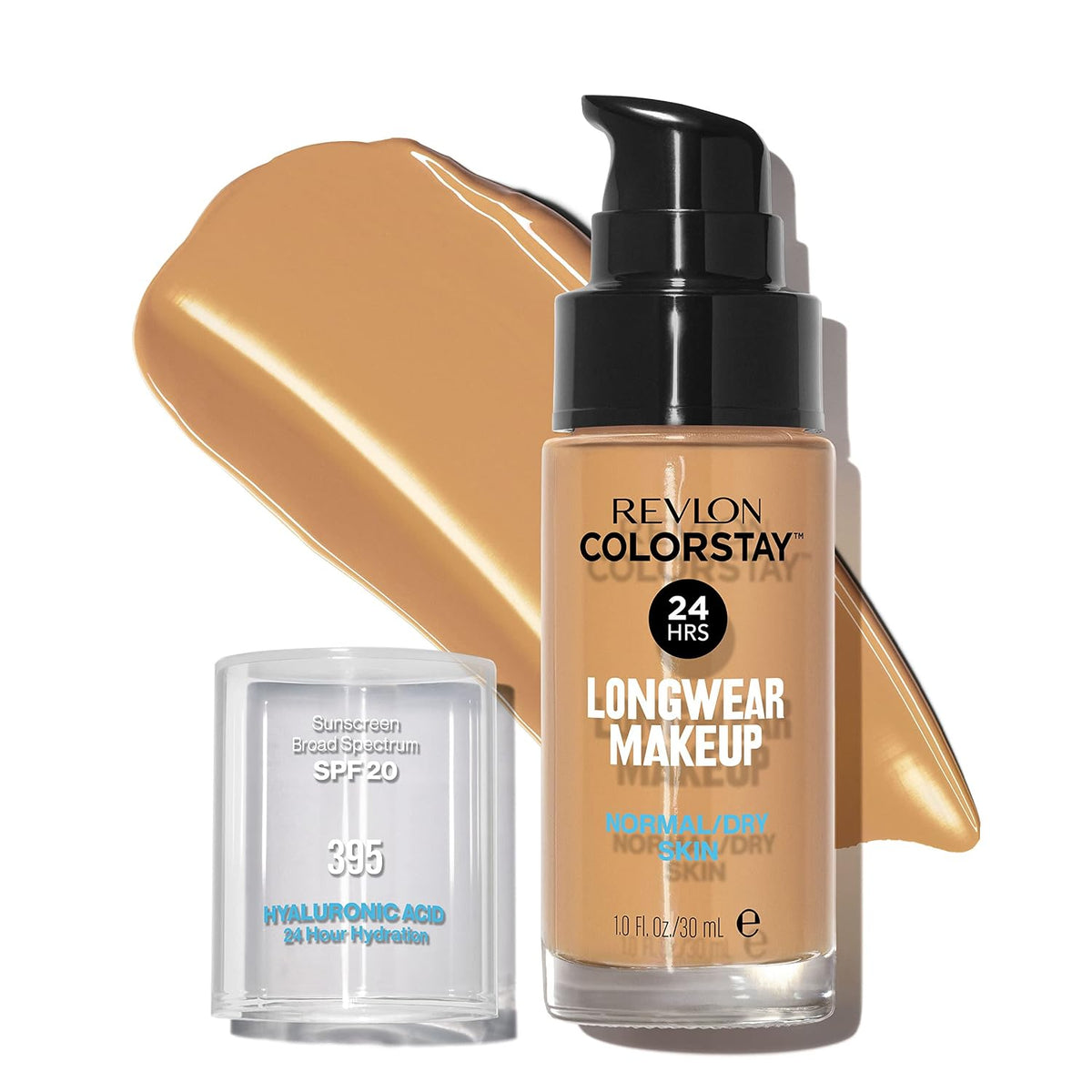 Revlon Liquid Foundation, ColorStay Face Makeup for Normal & Dry Skin, SPF 20, Longwear Medium-Full Coverage with Natural Finish, 240 Medium Beige, 1 Fl Oz