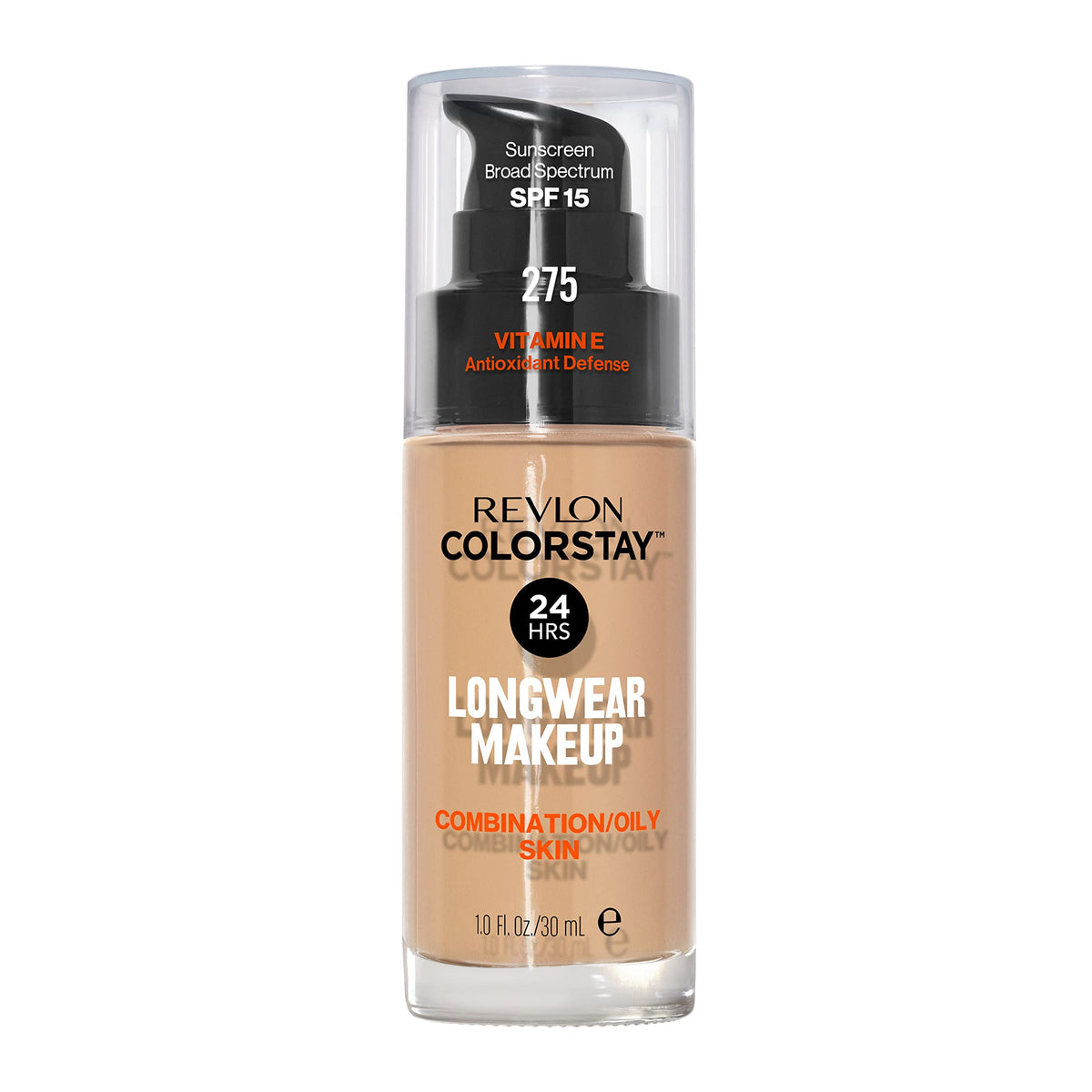 Revlon Liquid Foundation, ColorStay Face Makeup for Combination & Oily Skin, SPF 15, Medium-Full Coverage with Matte Finish, 180 Sand Beige, 1 Fl Oz