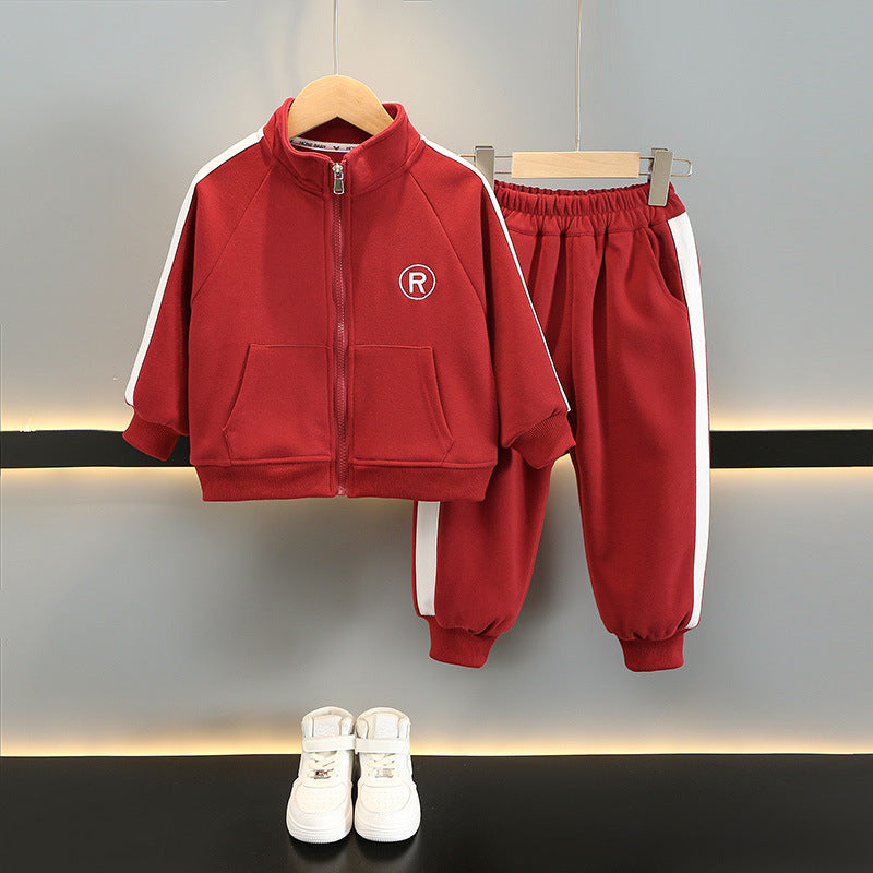 Boys' Spring Autumn Sportswear Two-Piece Set