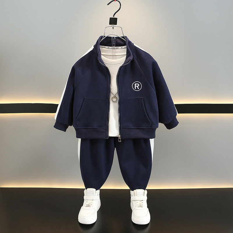 Boys' Spring Autumn Sportswear Two-Piece Set