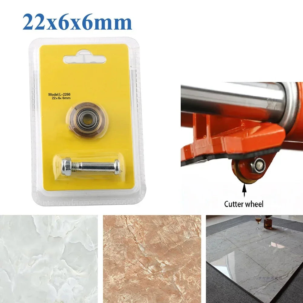 22*6*6mm Tile Ceramic Cutter Steel Carbide Bearing Glass Cutter Blade Wheel For Tile Brick Cutting Machine Bearing Wheel