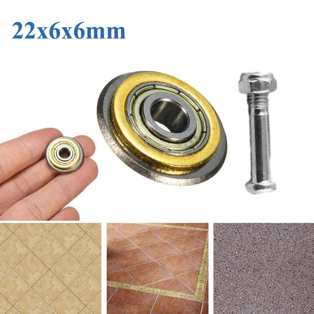 1pc Tile Ceramic Cutter Carbide Bearing Cutter Wheels Glass Cutter Tiles Pushing Cutter Glass Brick Rotary Cutting Wheels