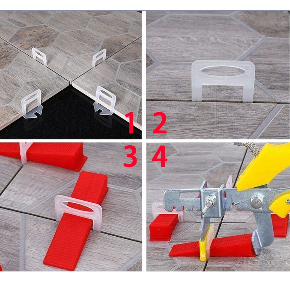 Ceramic Tile Leveling System Clips and Spacers