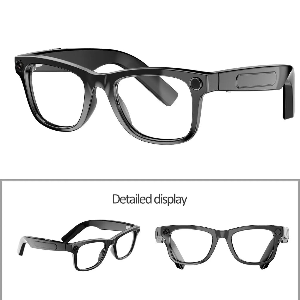 Smart Glasses with AI Real-Time Translation and 8MP Camera