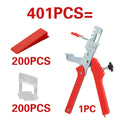 Tile Leveling System Kit Spacers and Reusable Wedges