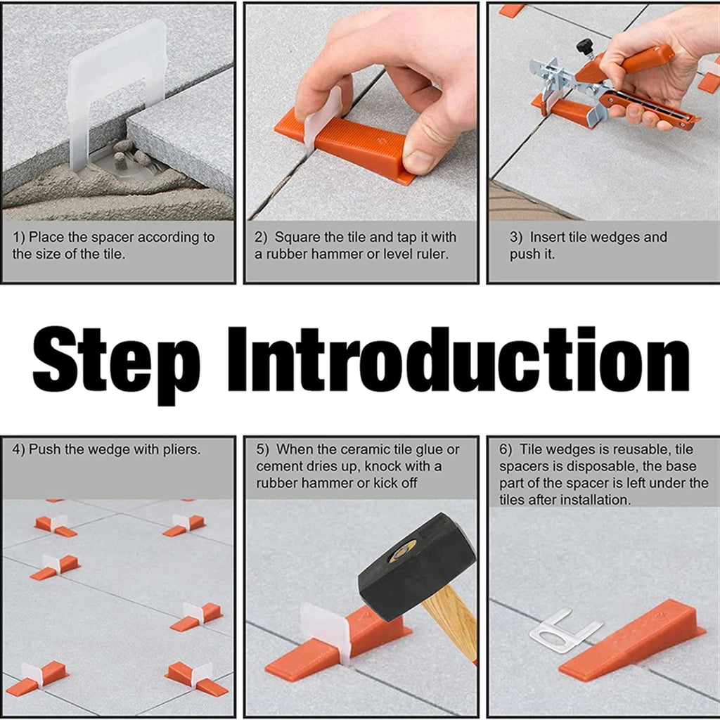 Ceramic Tile Leveling System Clips and Spacers