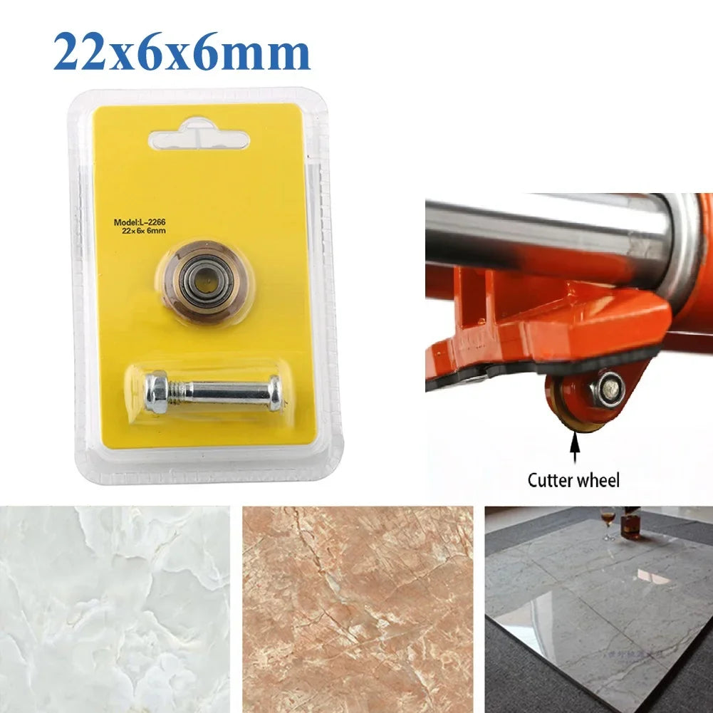 1pc Tile Ceramic Cutter Carbide Bearing Cutter Wheels Glass Cutter Tiles Pushing Cutter Glass Brick Rotary Cutting Wheels