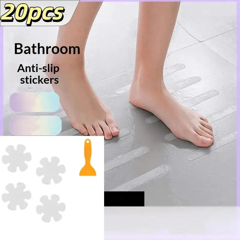 Non Slip Bathtub Adhesive Strips Strong Grip Waterproof For Bathroom Shower Floor Stairs Safety Use