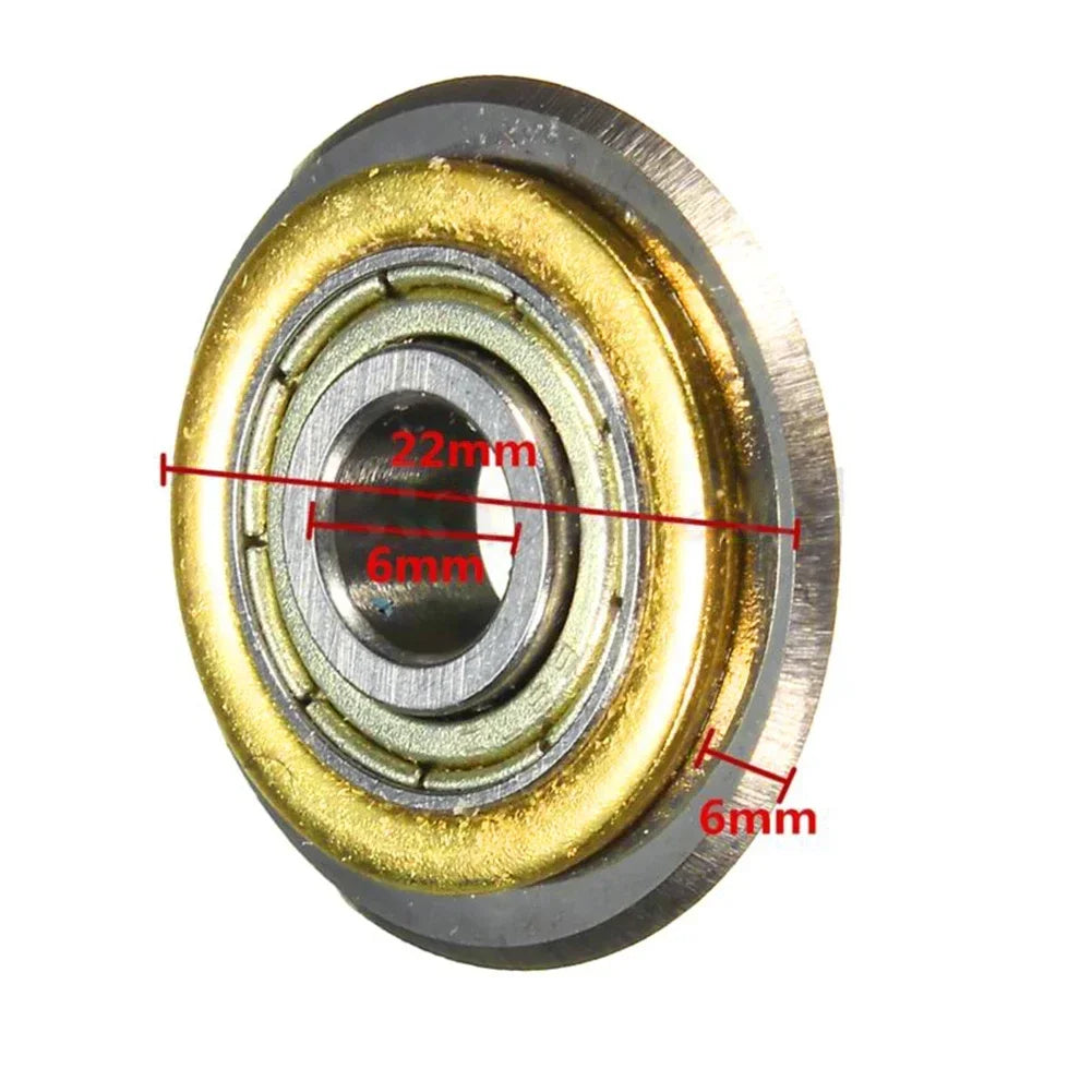 22*6*6mm Tile Ceramic Cutter Steel Carbide Bearing Glass Cutter Blade Wheel For Tile Brick Cutting Machine Bearing Wheel