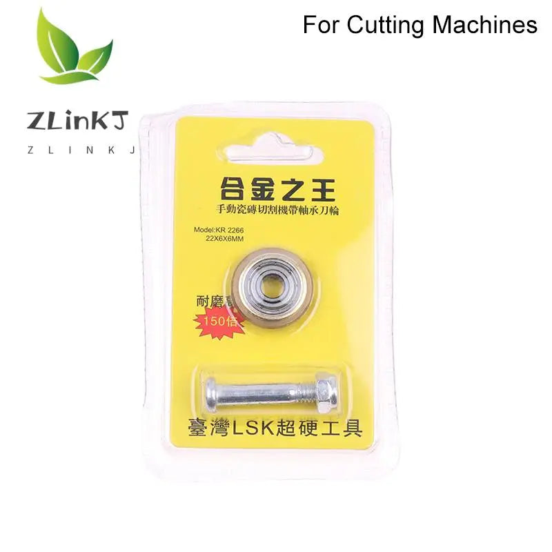 1PC 22mm Glass Ceramic Tile Rotary Bearing Wheel Replacement Alloy Ceramic Tile Cutter Tungsten Carbide Ceramic Titanium Coating